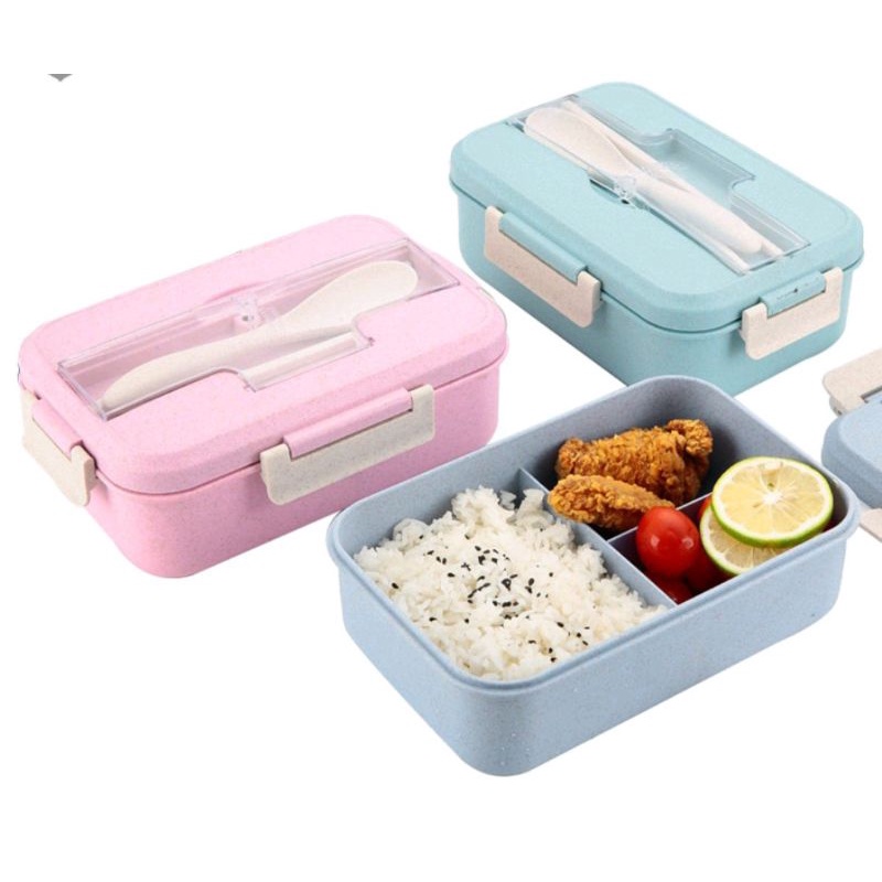 BLESSHOP Kotak Bekal Lunch Box Wadah Makan Siang Gelas Soup Cangkir Sup