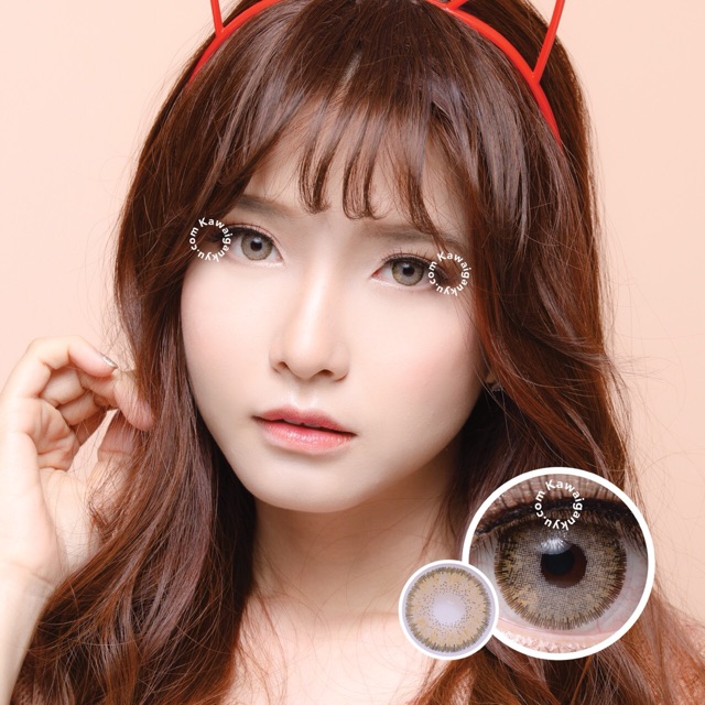 Kawai Gankyu Softlens Dreamcolor matake brown (1botol)