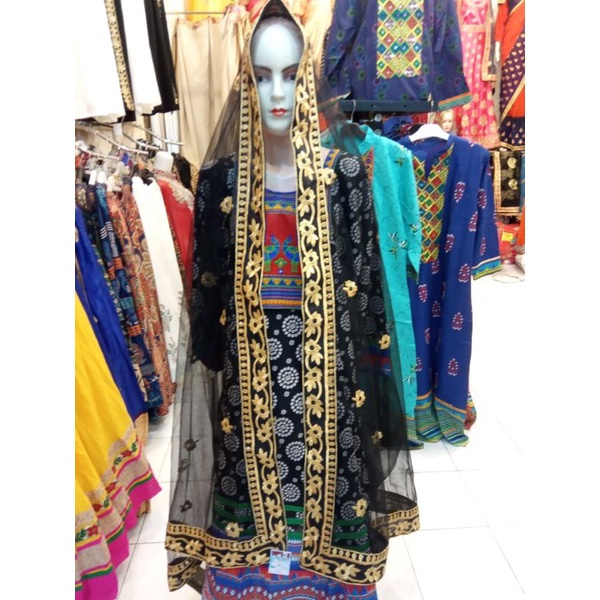 Selendang india ori / dupatta india / selendang pengantin indial-E