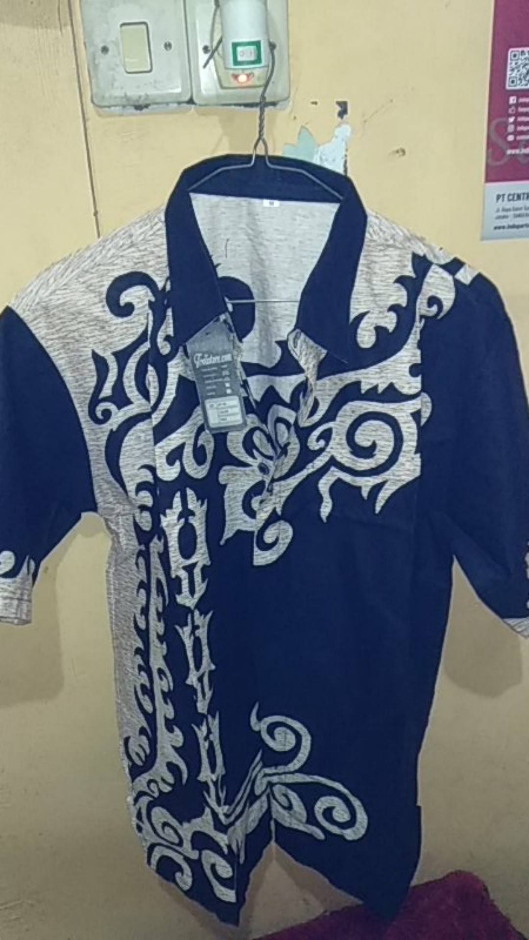 Trolis Batik Hitam Grosir Kemeja Batik Pria Cowok Warna Hitam Lengan Pendek Grup Promo38batik Fs