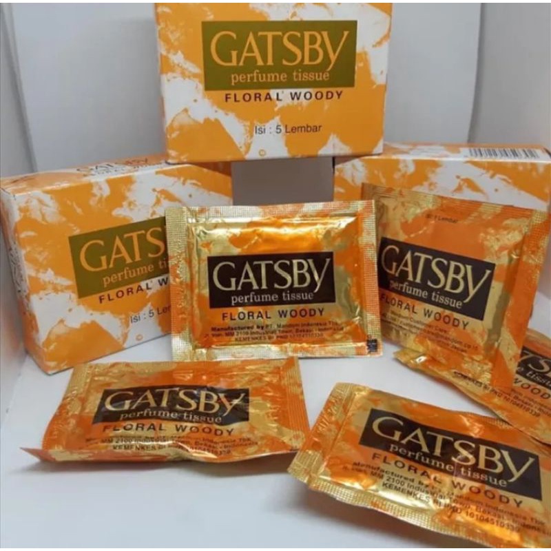 Gatsby Perfume Tissue Floral Woody - Isi 5 Lembar