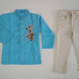 Baju Koko india anak biru 2 Tahun Shopee Indonesia Baju Koko india anak biru 2 Tahun Shopee Indonesia