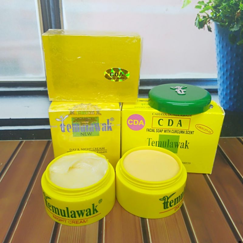 Cream Temulawak Siang Malam Sabun 3In1 Original