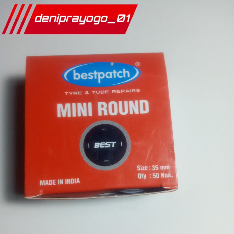 mini round,karet tambal ban dalam,tiptop