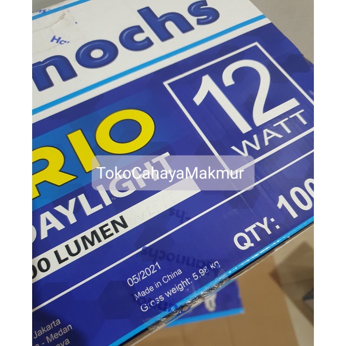 Lampu LED Bohlam Vario 12w 12watt Hannochs Cahaya Putih 1 DUS 100Pcs