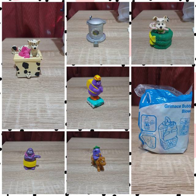 Vintage Happy Meals Dalmatian Mcdonalds Mainan Mcd Burger Kings Vintage Old Toys Grimace Vintage