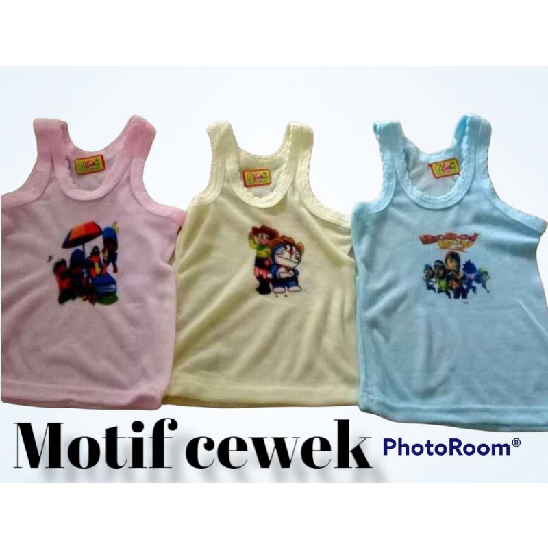 singlet anak/singlet harian anak murah 1-6 tahun