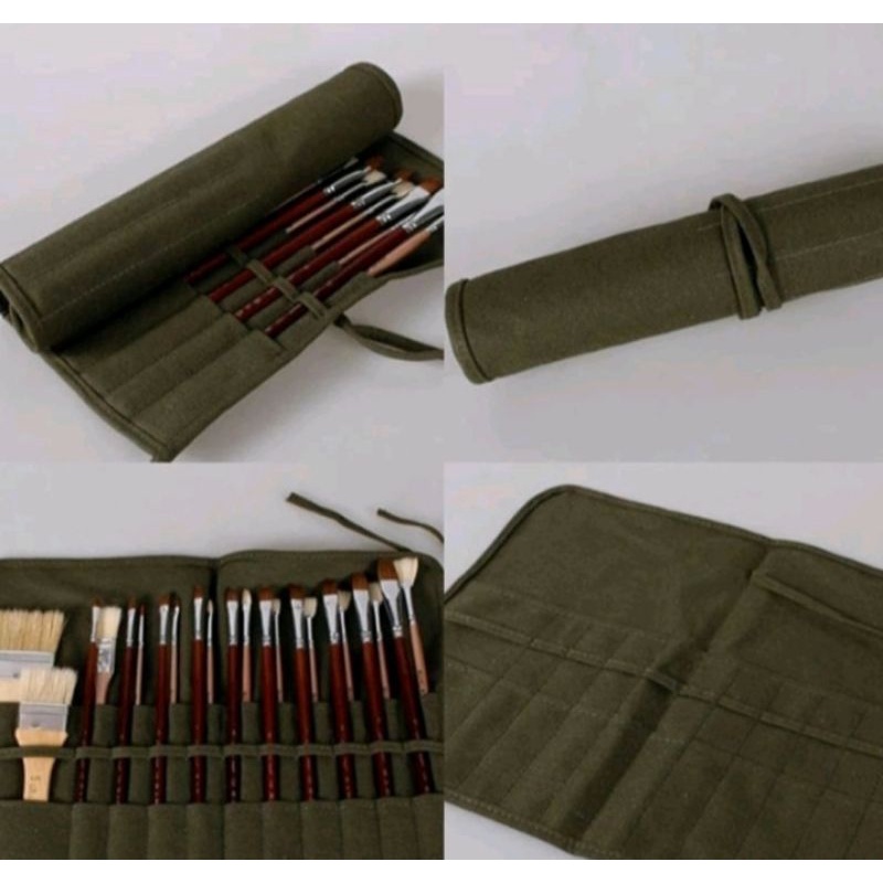 

Tas tempat Peralatan lukis Tas rool lukis Painting Bag Roll