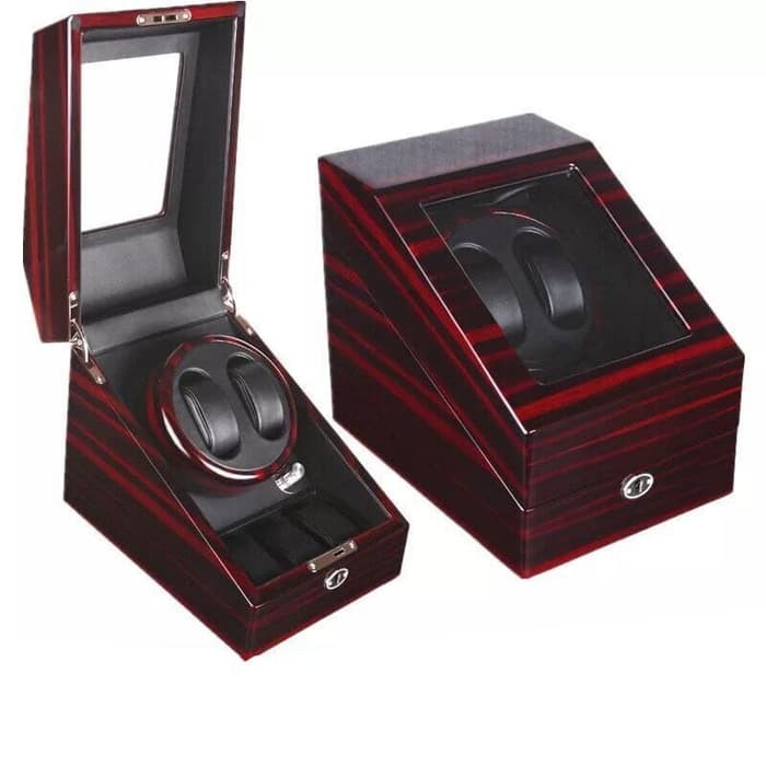 Watch Winder Pemutar Jam Tangan Otomatis Automatic Watchwinder 2 3 Merah Shopee Indonesia