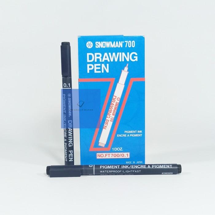 

Pendrawing- Drawing Pen Snowman 700 Hitam 0.1 Khusus Grosir!! -Drawing-Pen.