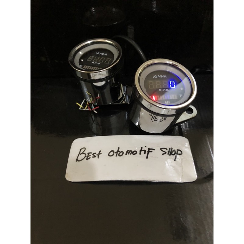 tachometer rpm spidometer bensin digital universal speedometer bulat