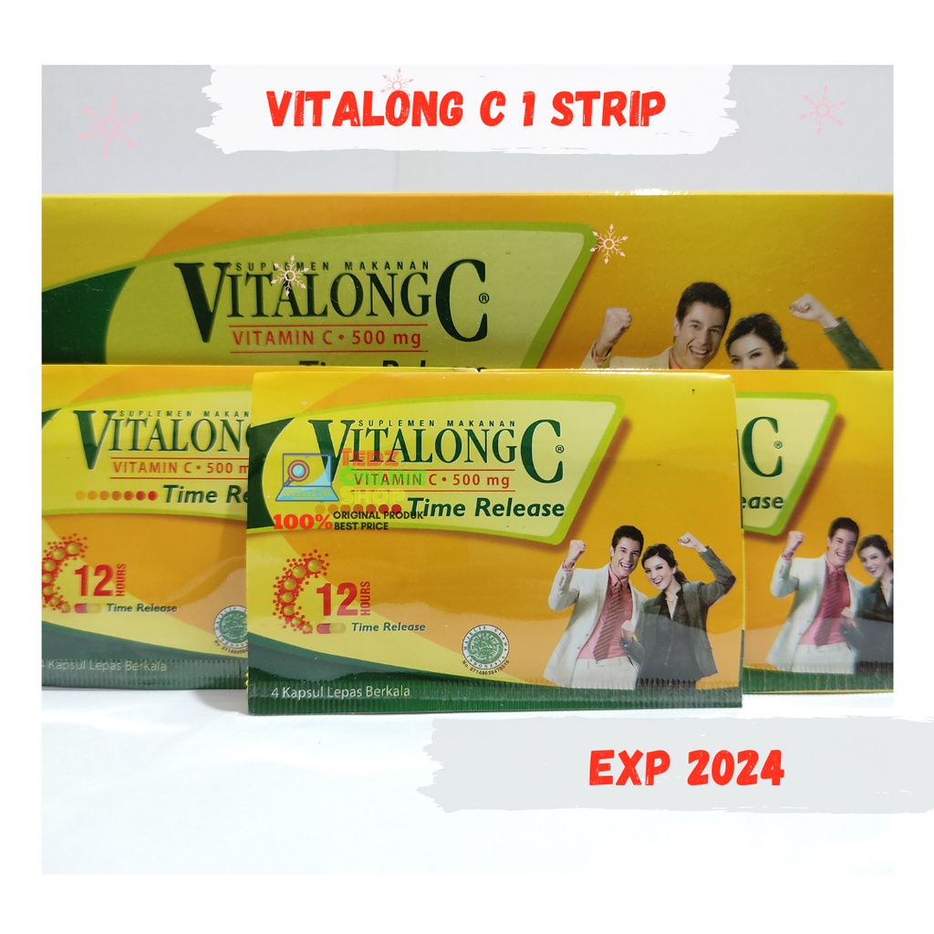 Vitalong C 500mg 1 Strip Isi 4 Kapsul