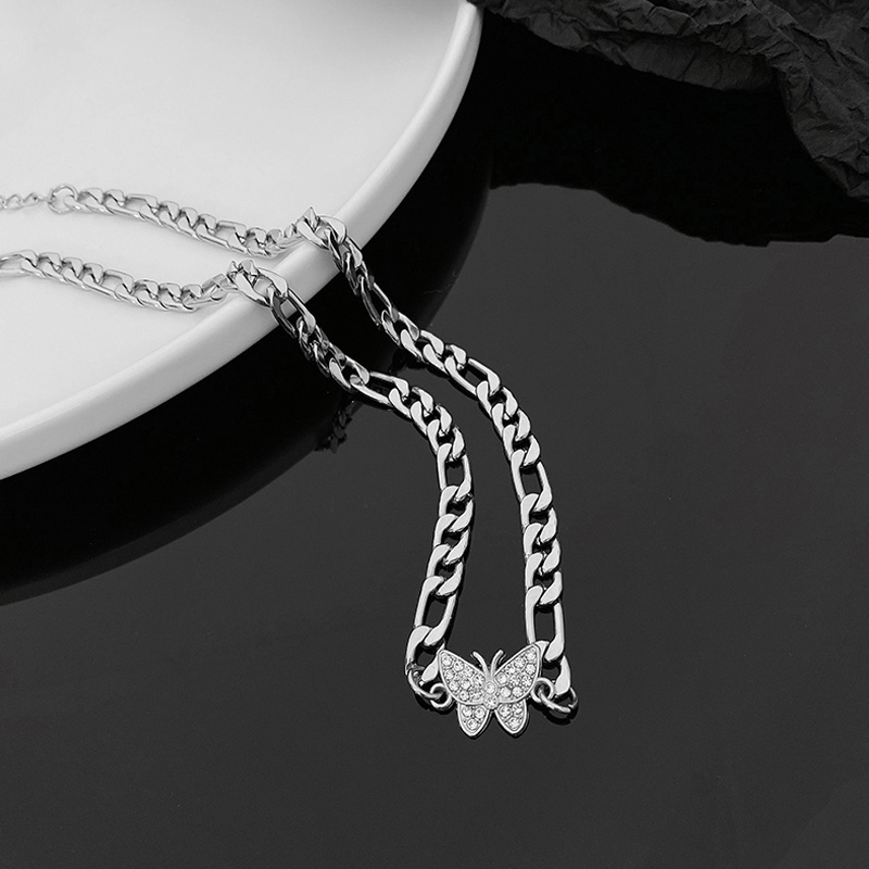 Butterfly Kalung choker Rantai Klavikula Desain Kupu-Kupu Untuk Wanita