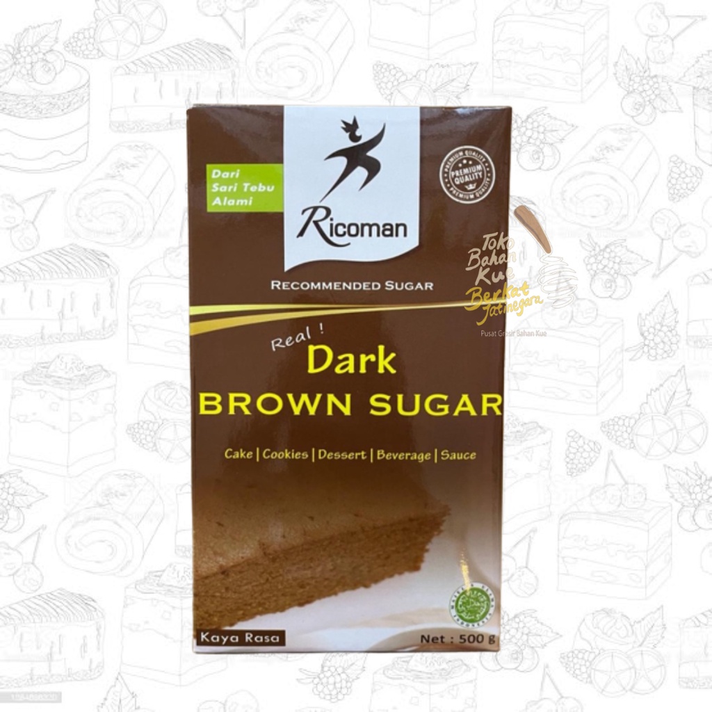 

RICOMAN DARK BROWN SUGAR GULA MERAH 500 GR