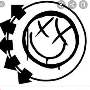 

promo stiker sticker blink 182 logo