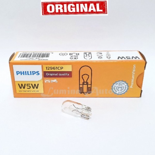Promo Philips Premium Vision W5W - T10 - Bohlam Lampu Senja Kota Kecil Standard Mobil Motor Murah