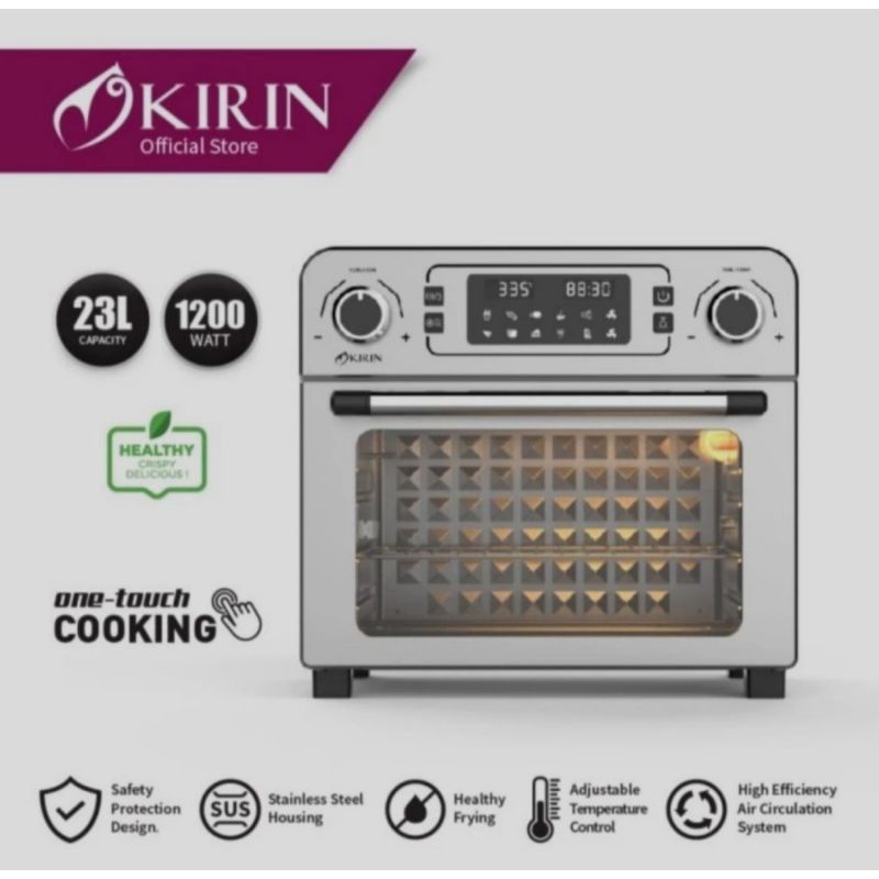 KIRIN OVEN AIR FRYER KAO-230 DRA 23 LITER - 1200 WATT