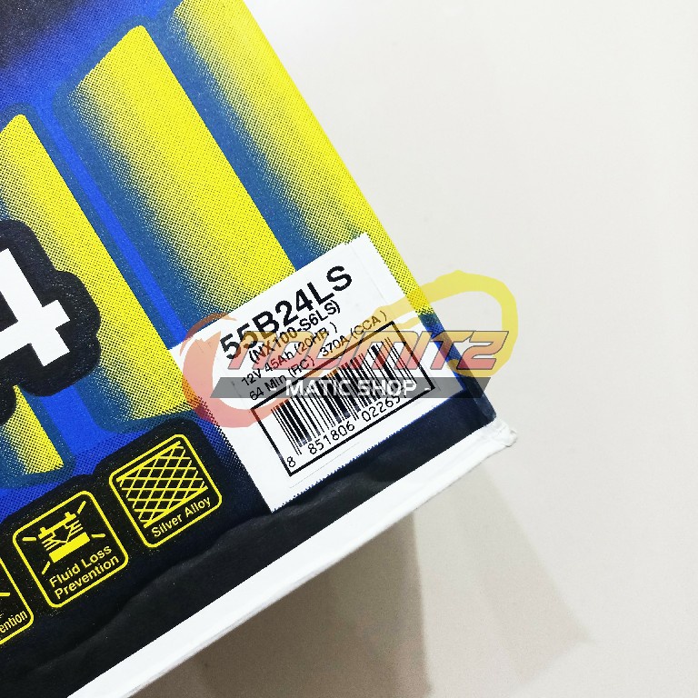 Aki Mobil Panasonic 55B24LS 45AH 12V