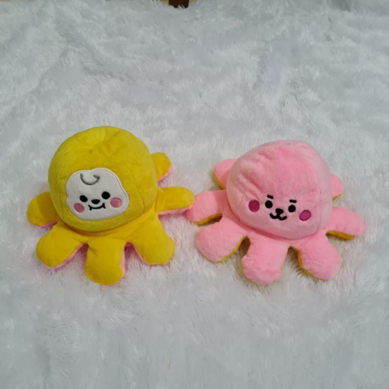 Boneka gurita Reversibel octopus karakter ukuran S