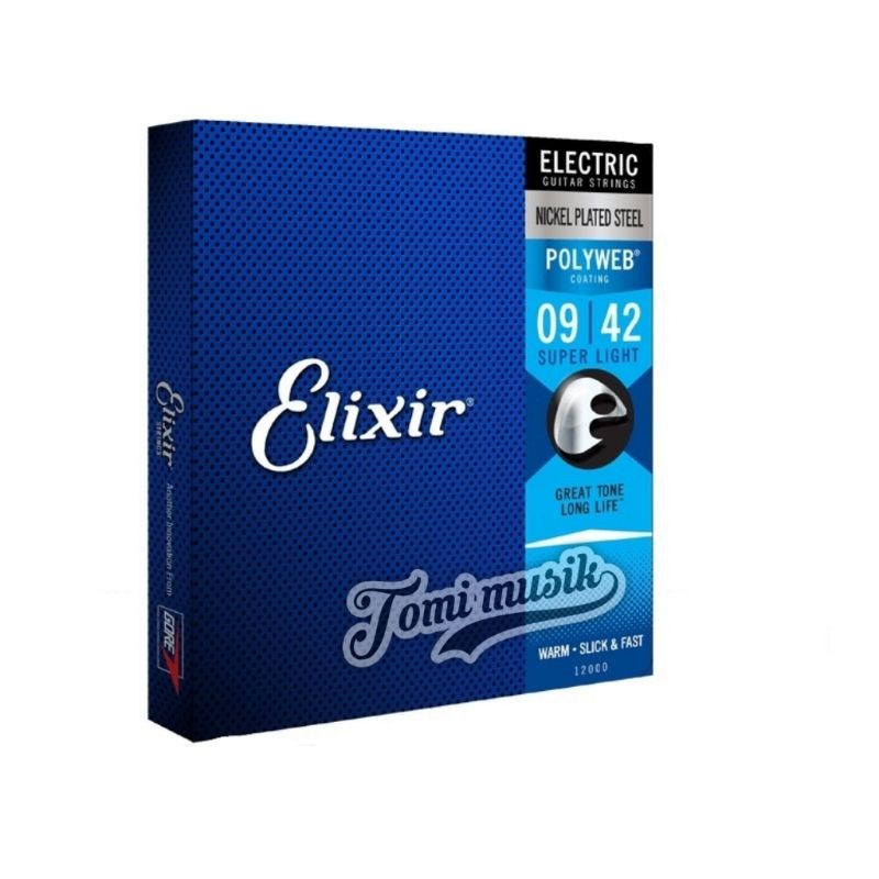 senar gitar elektrik elixir polyweb great tone long life