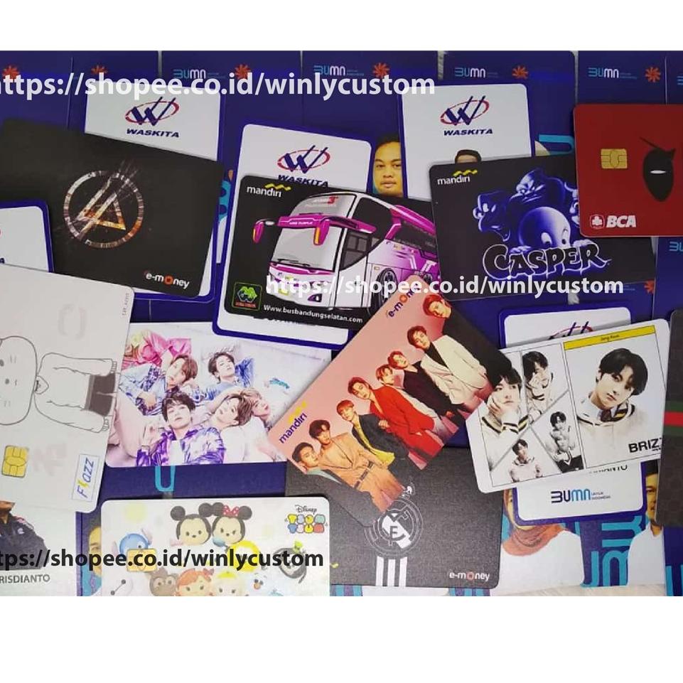 11.11 Hot Sale KARTU E MONEY ID CARD MANDIRI EMONEY  E TOLL KARTU PEGAWAI BUMN  - 2 SISI .: