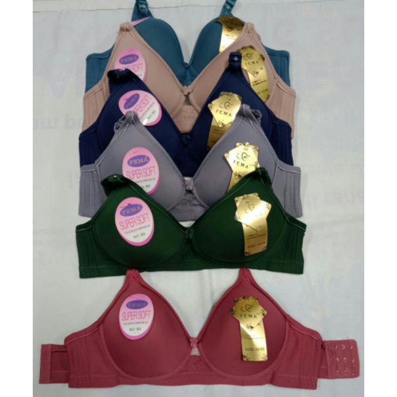 Ecer Bra Wanita Fema 10005/B5 Polos , Import Murah Berkualitas-1