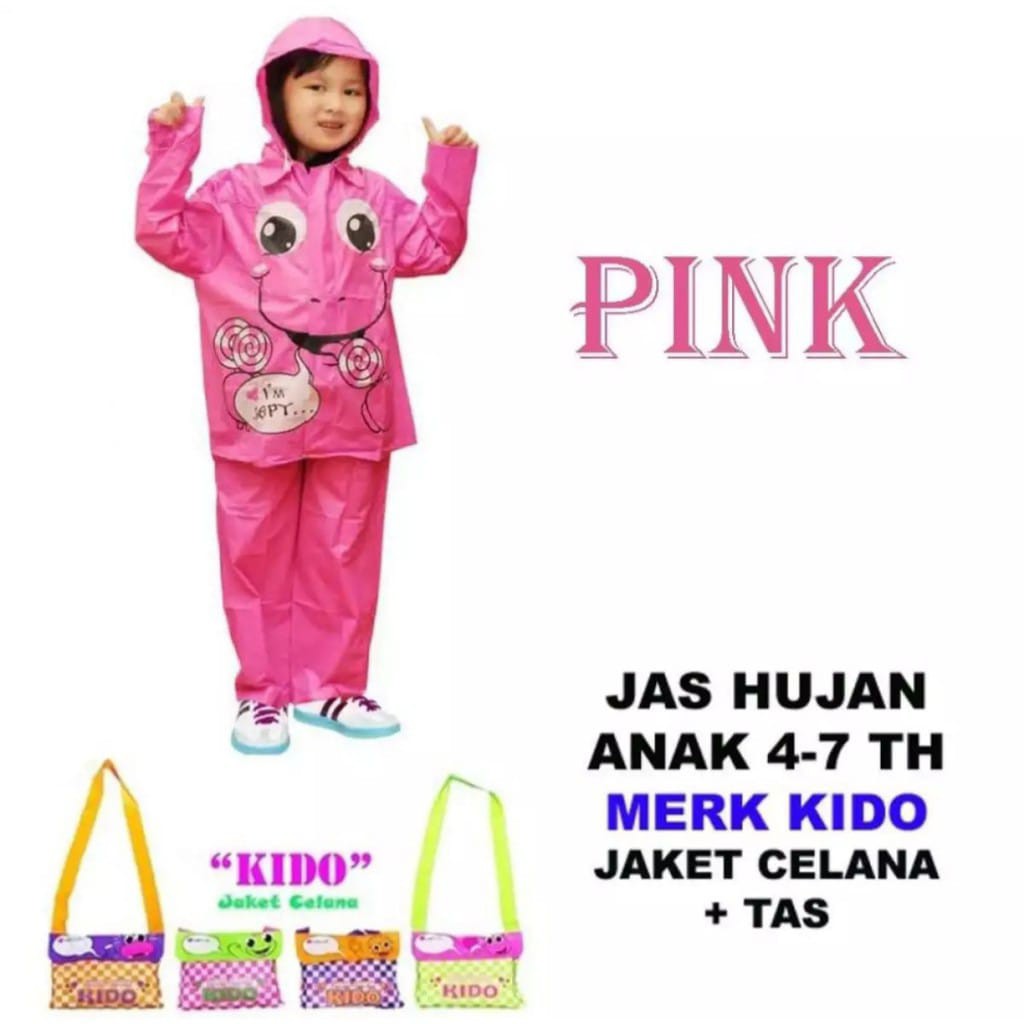 Jas Hujan Anak Perempuan Mantel Sekolah Paud laki laki Raincoat KidsA6