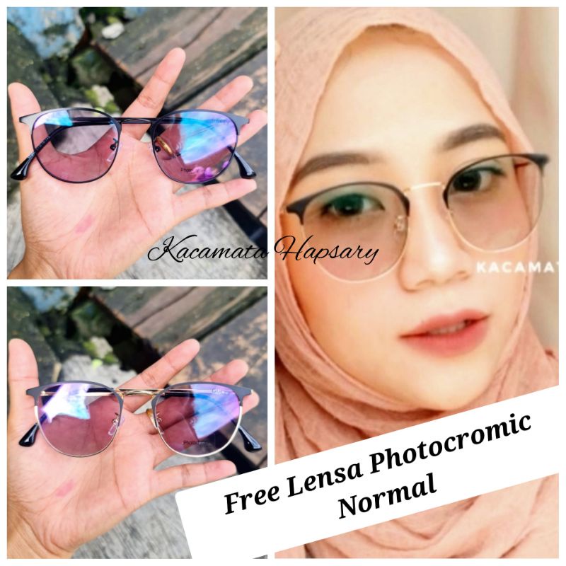 FRAME KACAMATA PHOTOCROMIC ( NORMAL ) | KACAMATA PRIA &amp; WANITA 17300 | KACAMATA ANTI UV TERBARU