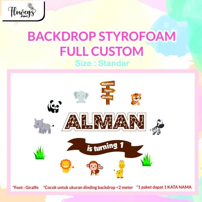 Helnan_Store | Custom Backdrop Styrofoam Nama