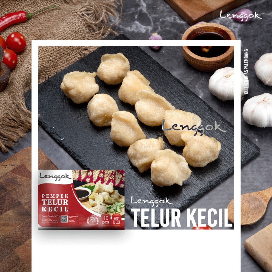

Pempek Lenggok Telur Kecil 550 GR - Asli dari Palembang