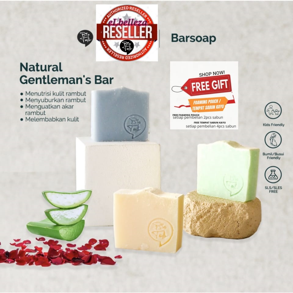 Jual Bio Talk Sabun Natural Herbal Barsoap Gentlemans Bar Sabun