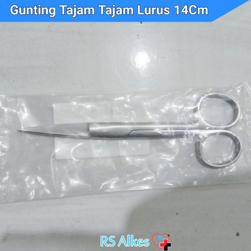 

HJK Gunting Jaringan Gunting Operasi Tajam Tajam Lurus Tajam 14cm Gunting Tajam Lurus 14 cm