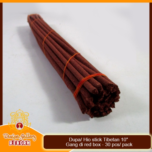 Dupa/ Hio stick Tibetan 10&quot; Gang di Red box - 30 pcs/ pack