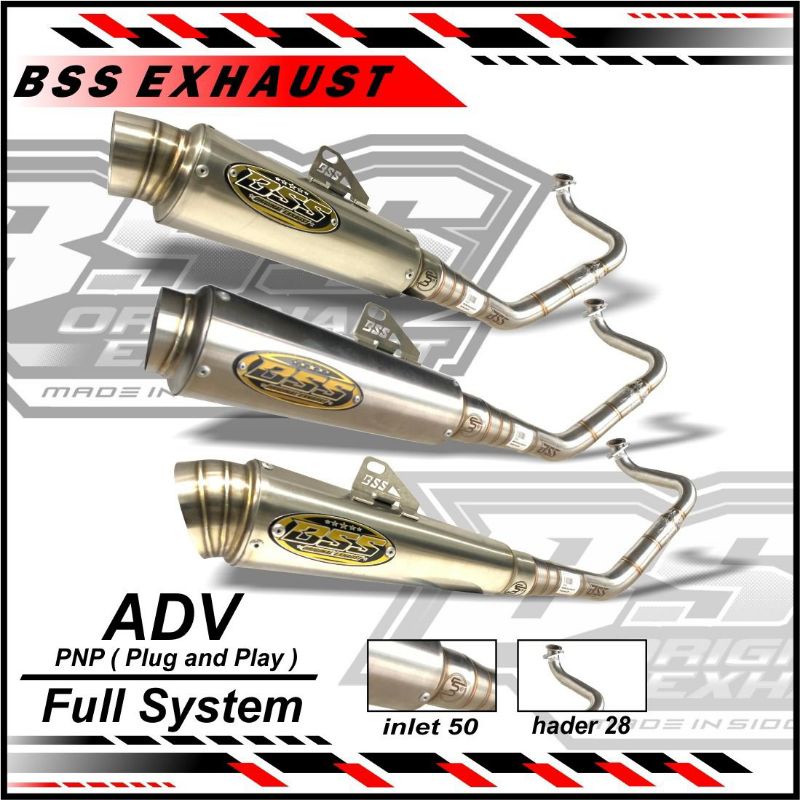 Knalpot BSS ADV Inlet 50 Original BSS