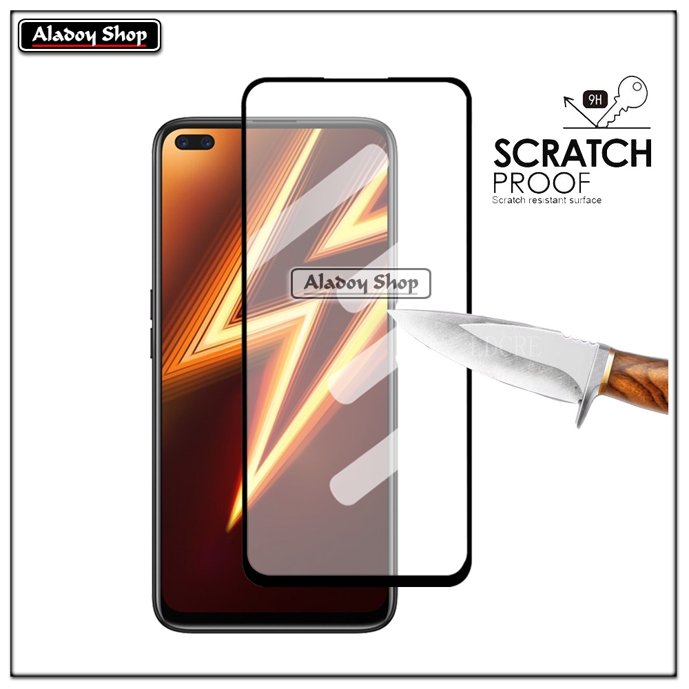 Tempered Glass Realme 5 Pro , 6 Pro Antigores Kaca Pelindung Layar Screen Protector Full Screen