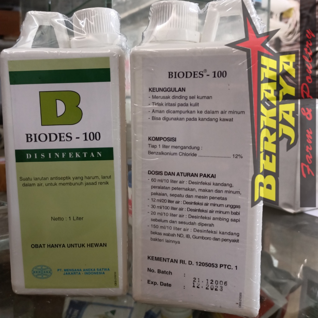 BIODES 100 Desinfektan 1 Liter