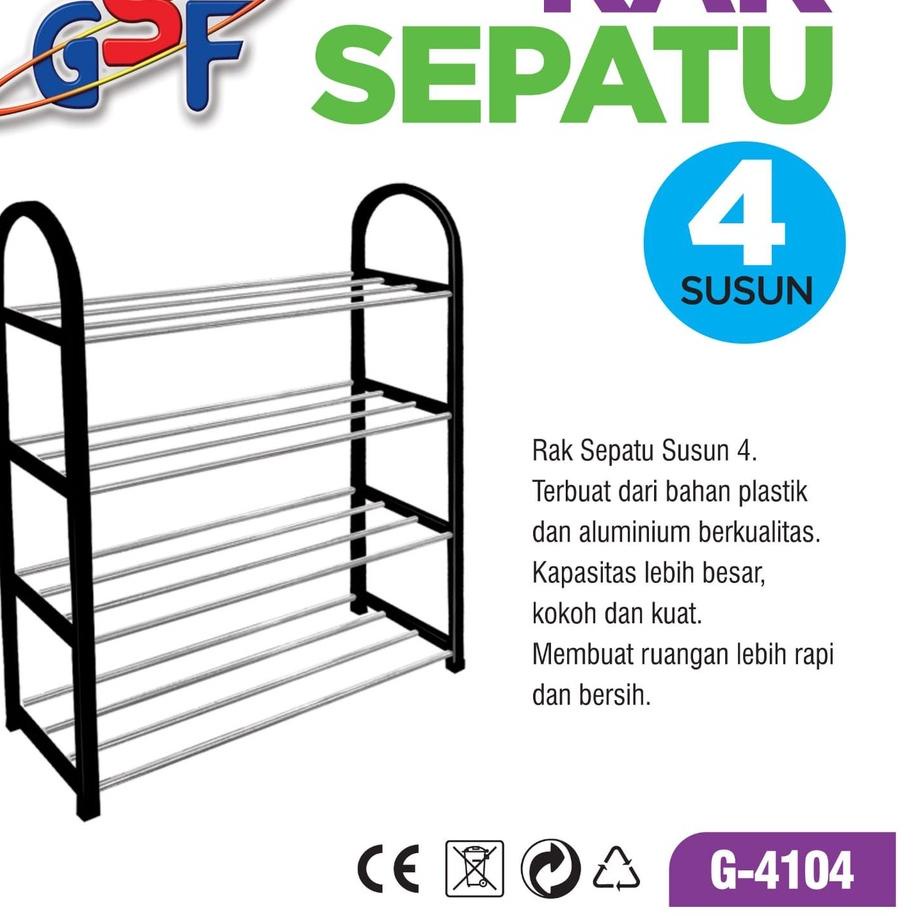 ✬ RAK SEPATU 5 SUSUN / RAK TEMPAT SEPATU / RAK SEPATU SUSUN 5 PORTABLE GSF / RAK SEPATU GSF G-4105 /