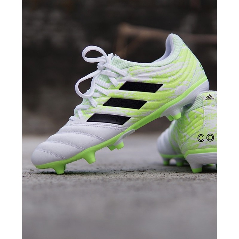 sepatu bola adidas copa 20.3 white green original