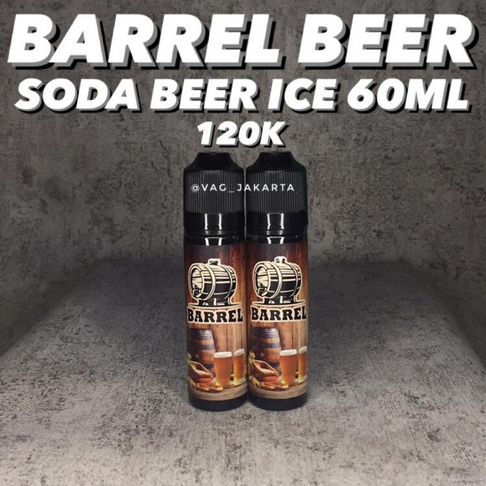 Barrel Soda Beer Dingin 60ML 3mg by Ora Brewery berpita cukai