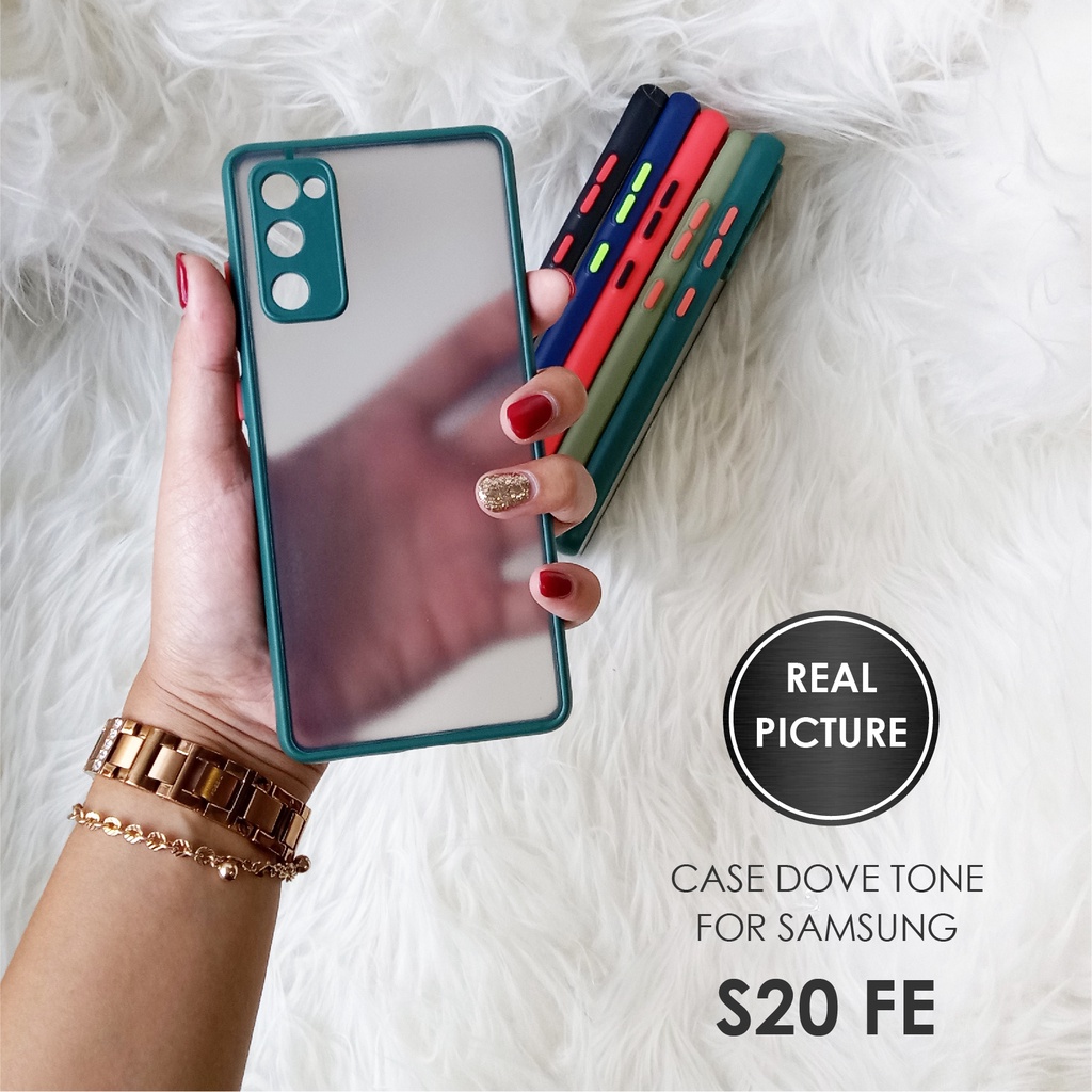 CASE HP SAMSUNG S20FE SOFTCASE DOVE MATTE PLUS PELINDUNG CAMERA