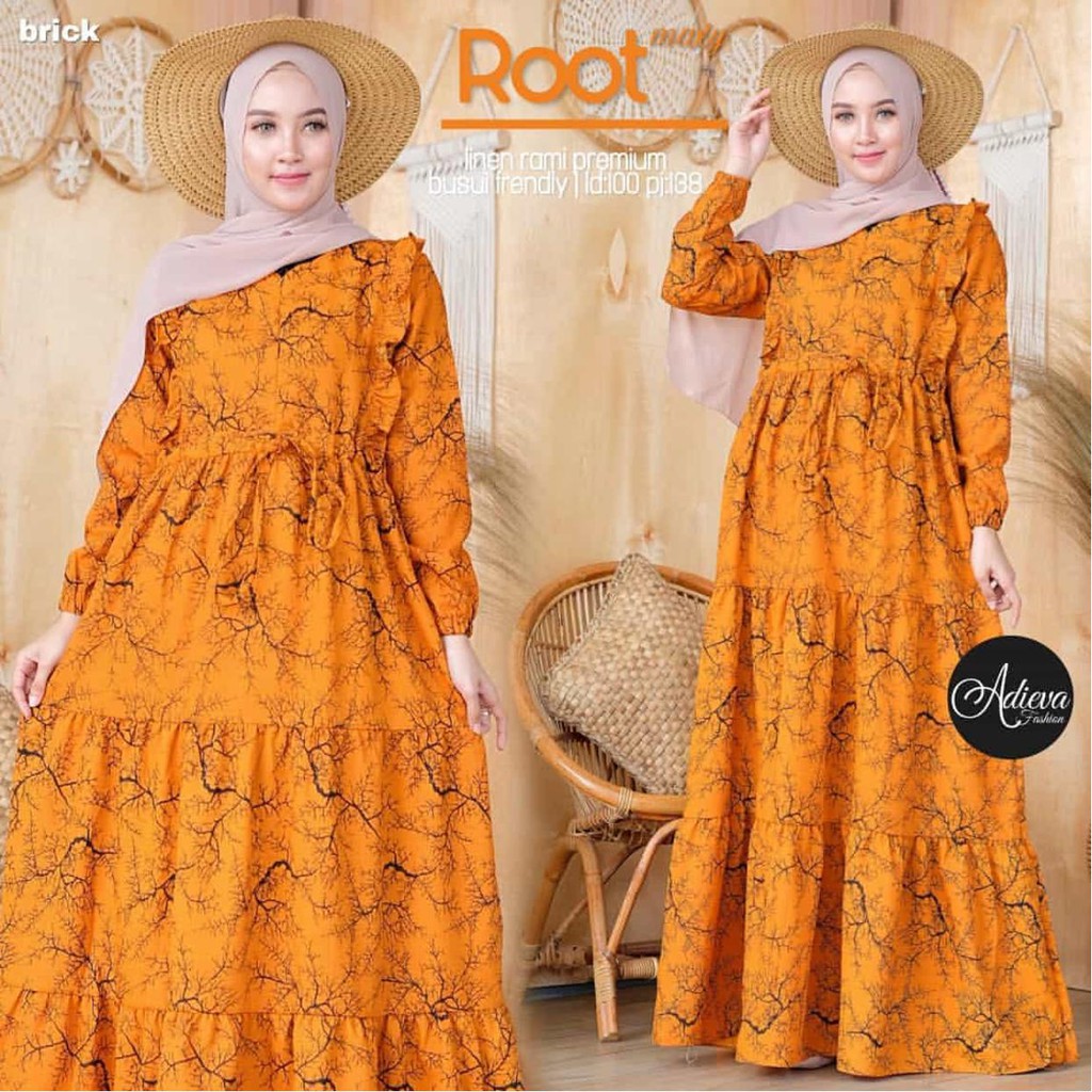 1KG MUAT 4PCS | KANAKA MOTIF ABSTRAK DRESS / HOMEY DRESS GAMIS ROOT