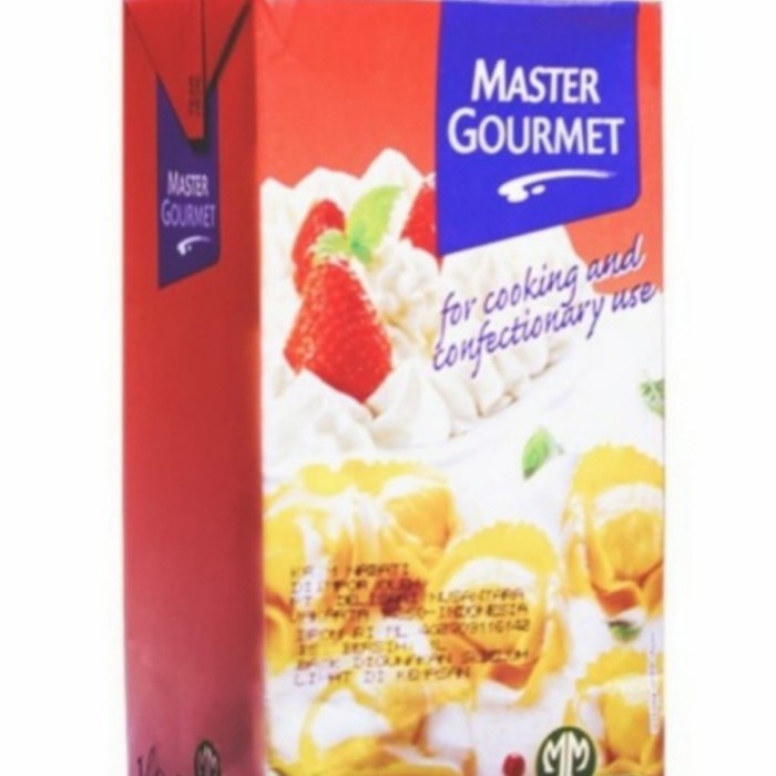 

Krim- Master Gourmet Cooking Cream Non Dairy Whip 1Ltr Khusus Ojol -Krim.