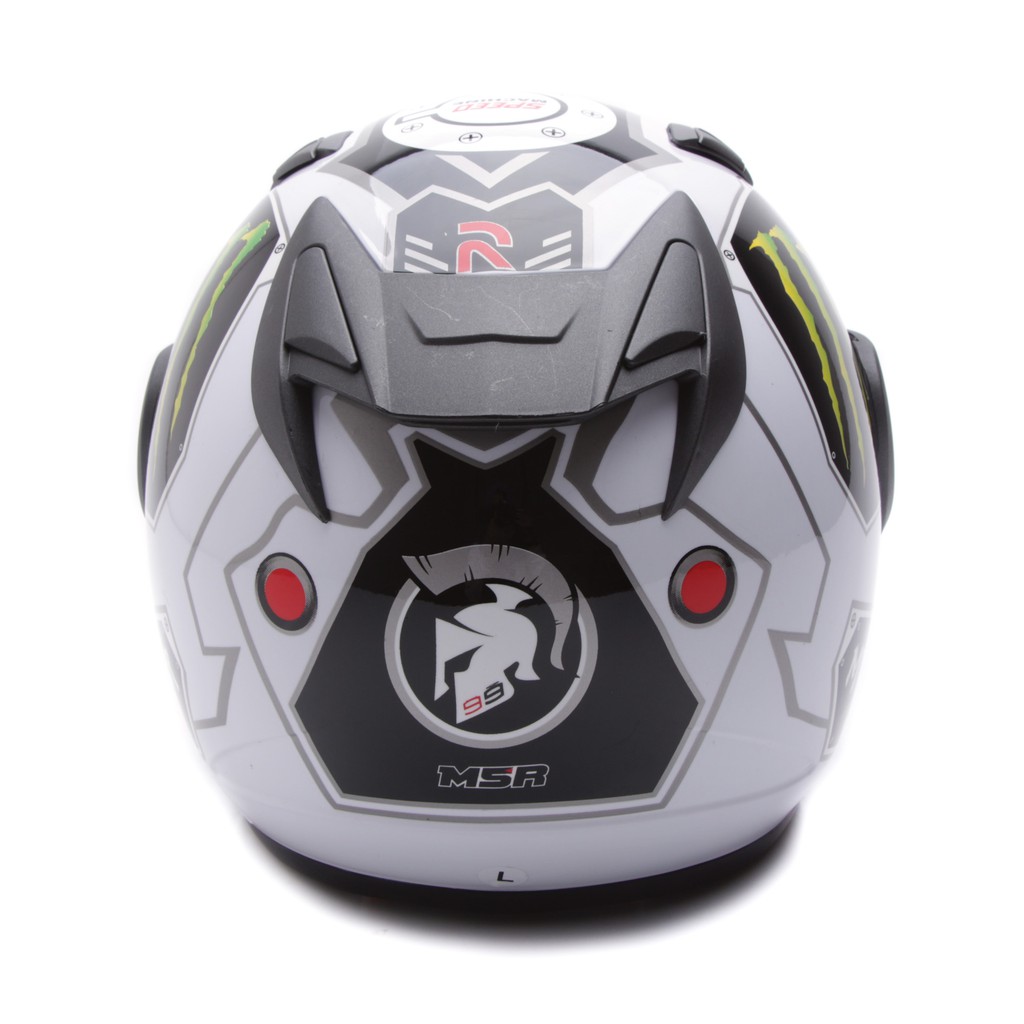 [Helm Dewasa] MSR Helmet Javelin - Monster - Putih + Promo Gratis Jaring Helm