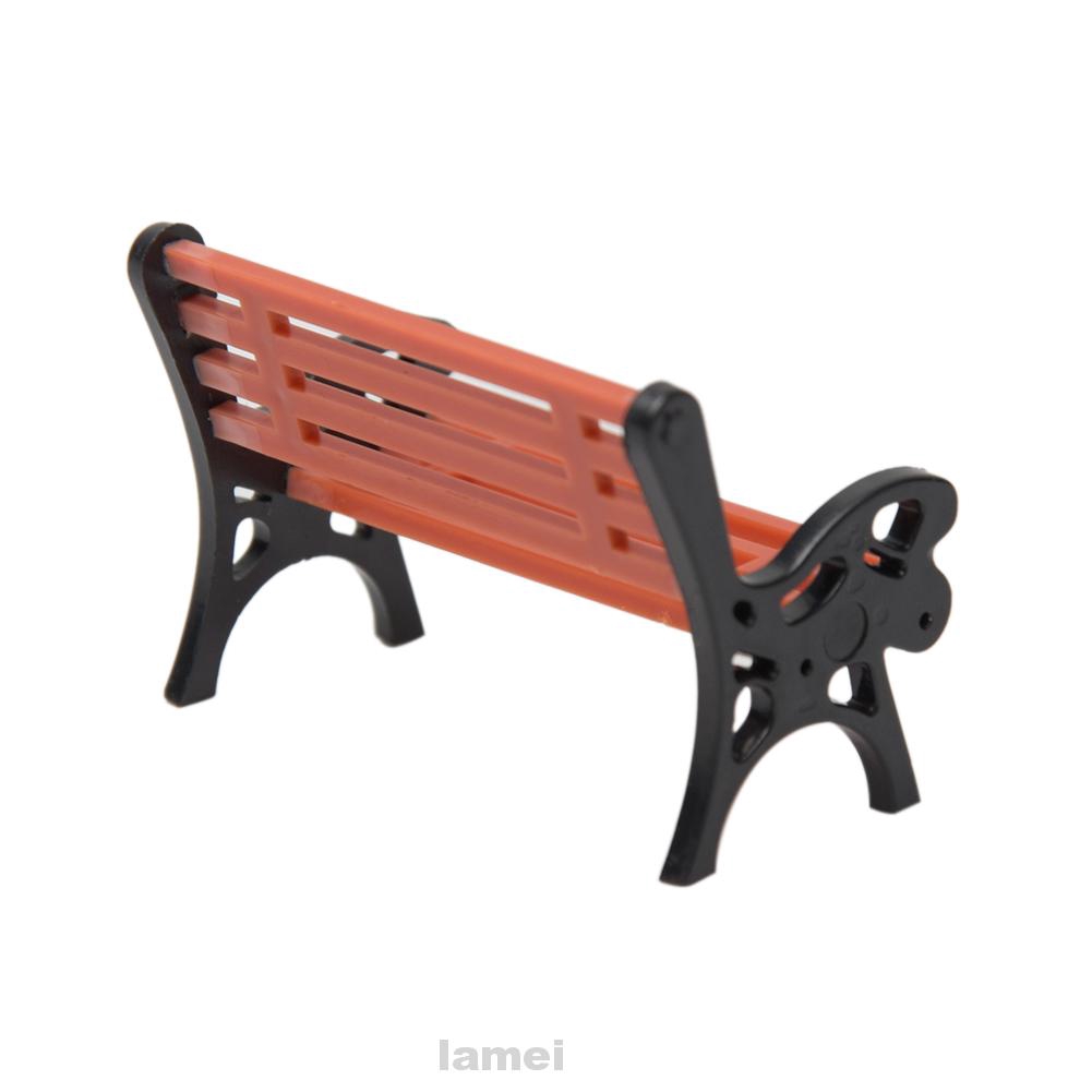 Dollhouse Recliner Model Yard Diy Craft Miniature Micro Landscape Mini Park Bench Shopee Indonesia