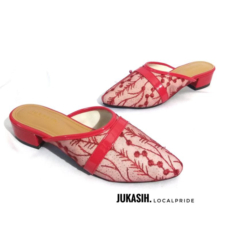 JUKASIH - LENA sandal wanita MULES hak 2 cm