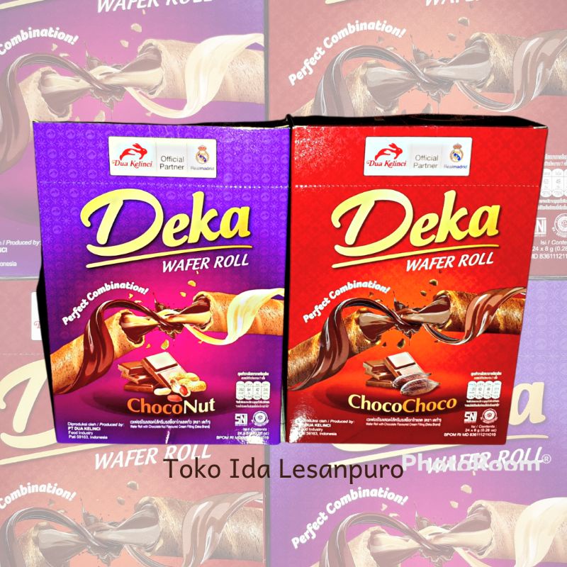 

Deka Wafer Roll Perfect Combination ChocoChoco & ChocoNut isi 24pcs | Toko Ida Lesanpuro