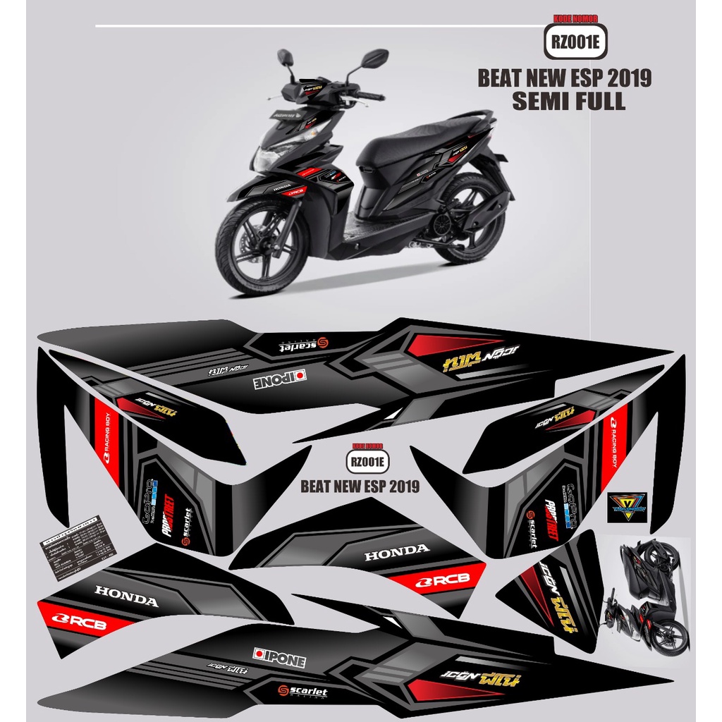 striping beat NEW esp 2019 -striping beat street  -stiker beat NEW ESP 2019