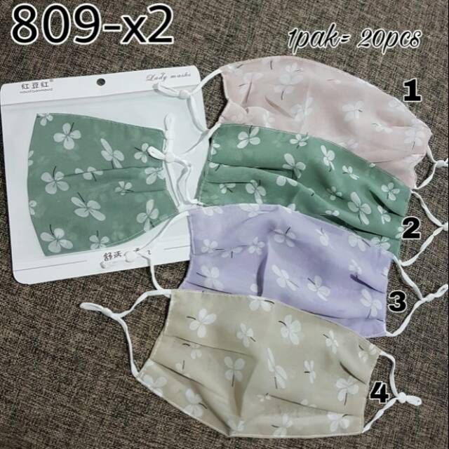 Masker mulut wanita kode 809-x2