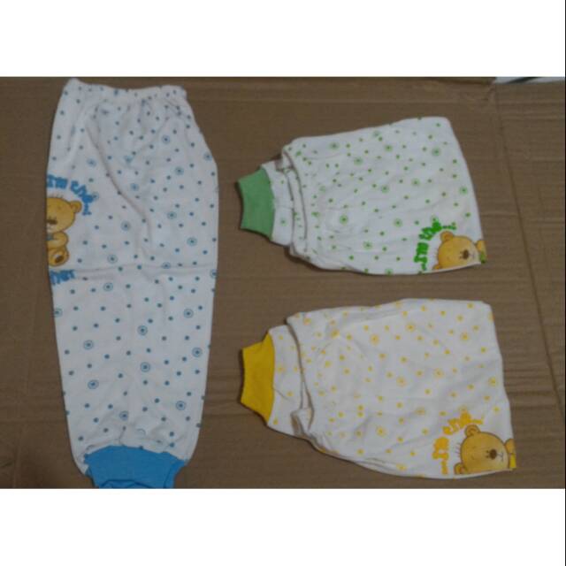 Celana panjang bayi motif qbear