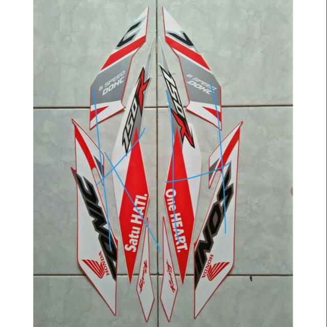 Striping sonic 2018 merah putih